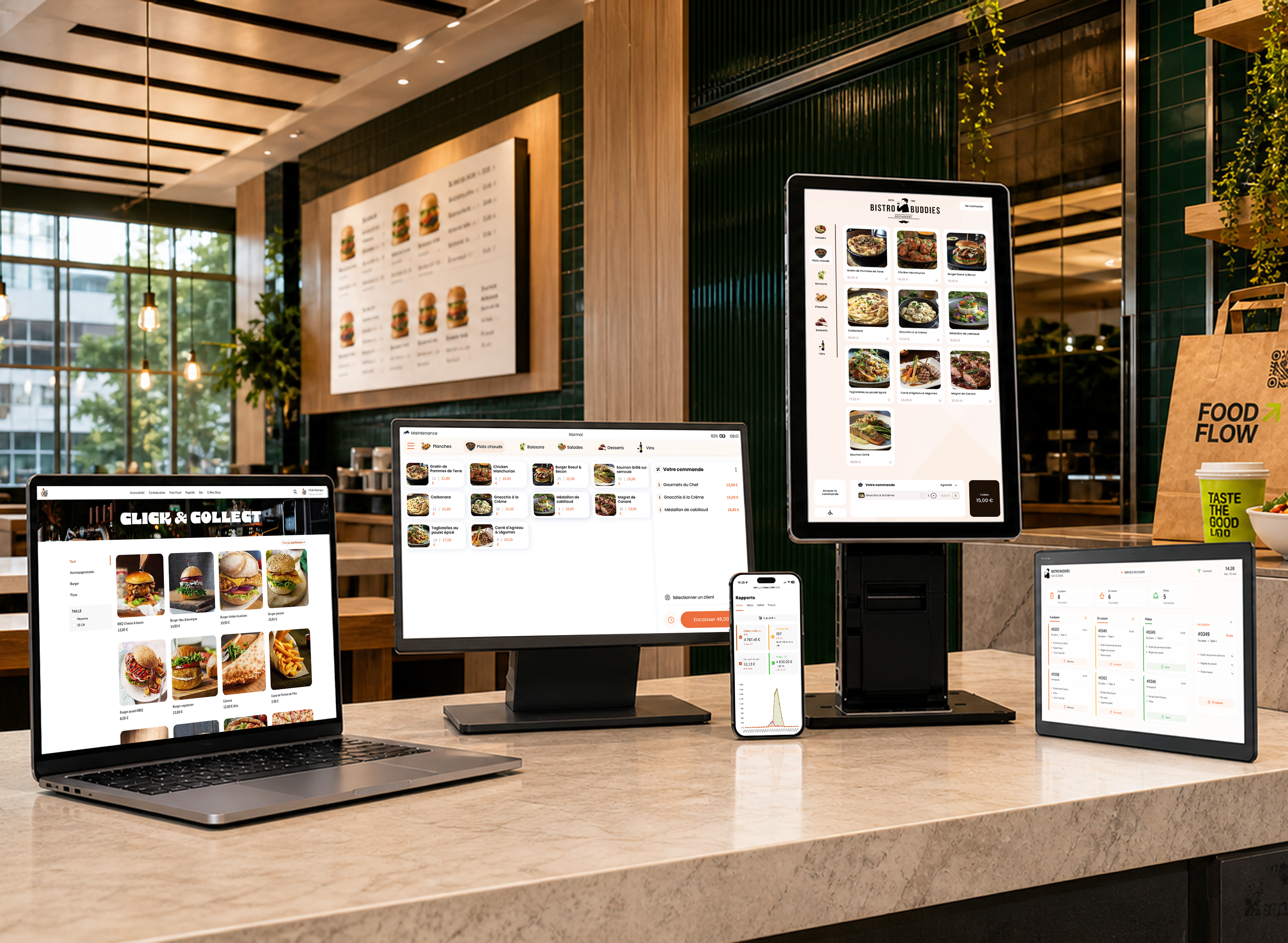 Interface RESTOPOS fast-food